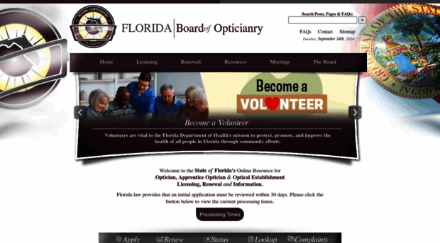 floridasopticianry.gov