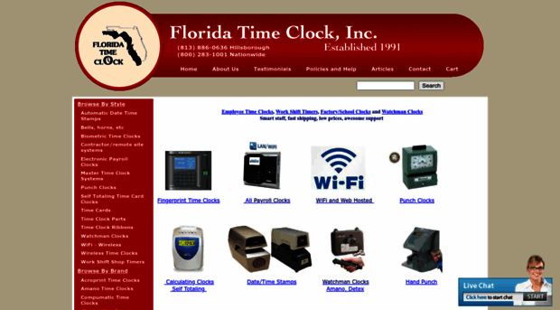 floridatimeclock.com