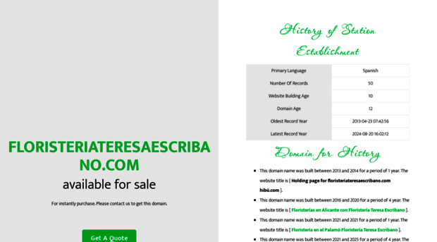 floristeriateresaescribano.com