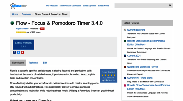 flow-focus-pomodoro-timer.updatestar.com