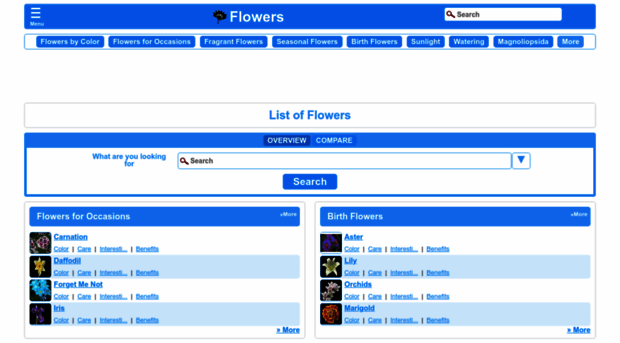 flowers.comparespecies.com