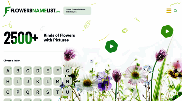 flowersnamelist.com