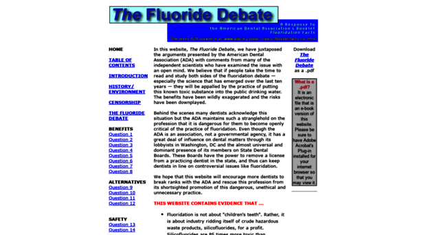 fluoridedebate.com