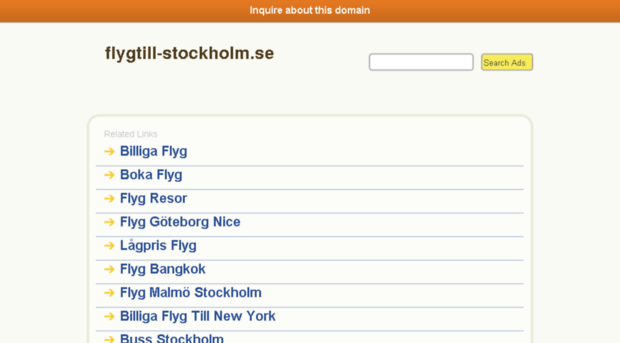 flygtill-stockholm.se