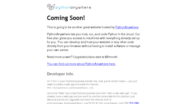flyingwaters.pythonanywhere.com