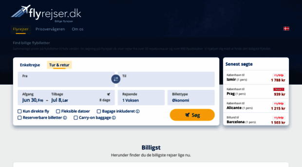 flyrejser.dk