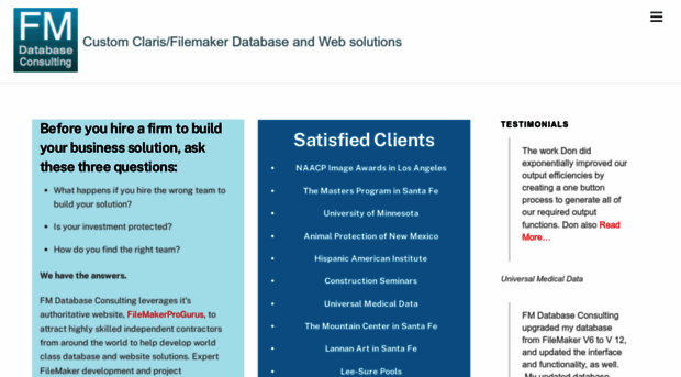 fmdatabaseconsulting.com