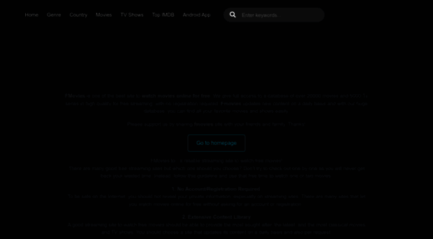 Fmoviesto cc Watch Free Streaming Movies An FMovies To