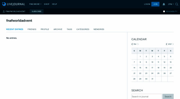 fnafworldadvent.livejournal.com