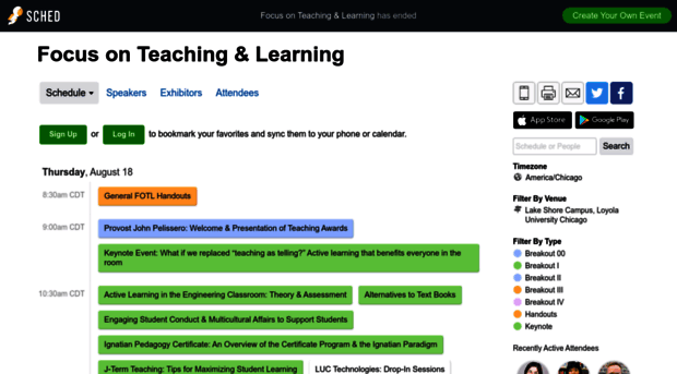 focusonteachinglearning2016.sched.org