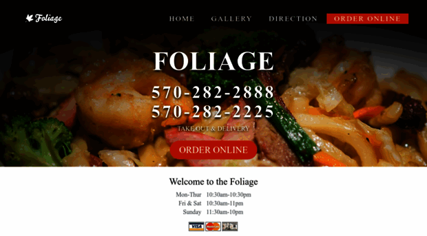 foliagerestaurant.com