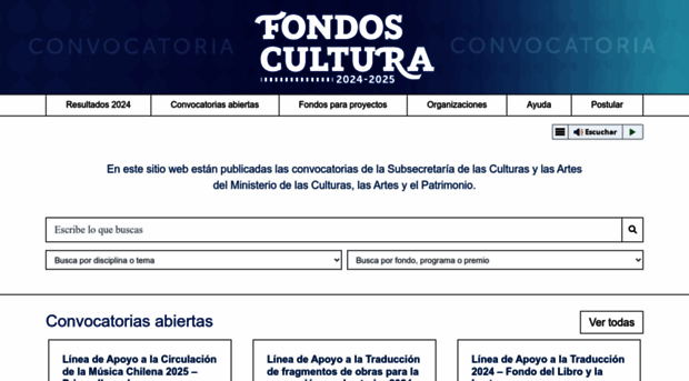 fondosdecultura.cl