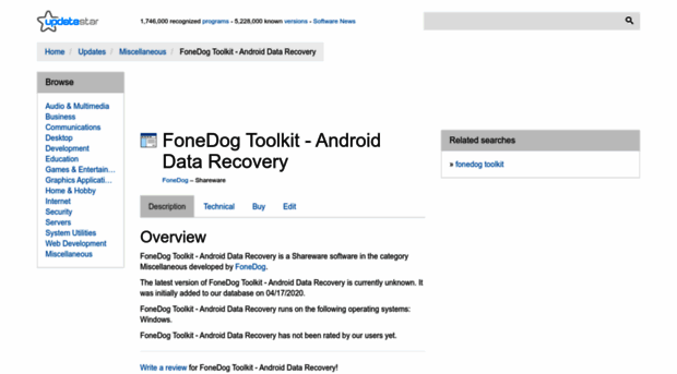 fonedog-toolkit-android-data-recovery.updatestar.com