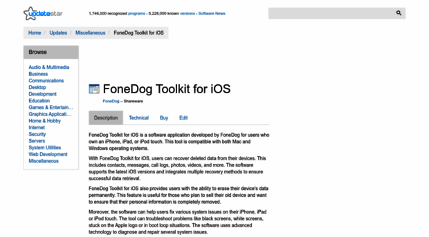 fonedog-toolkit-for-ios.updatestar.com