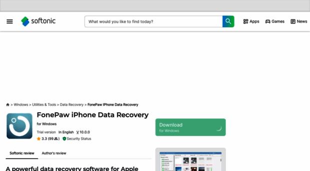 fonepaw-iphone-data-recovery.en.softonic.com