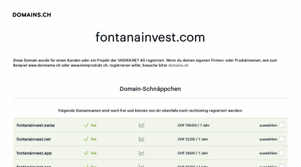 fontanainvest.com