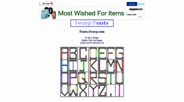 fonts.iwarp.com