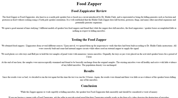 food-zapper.com