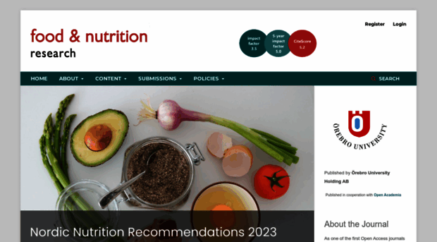 foodandnutritionresearch.net