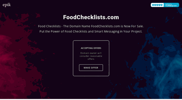 foodchecklists.com
