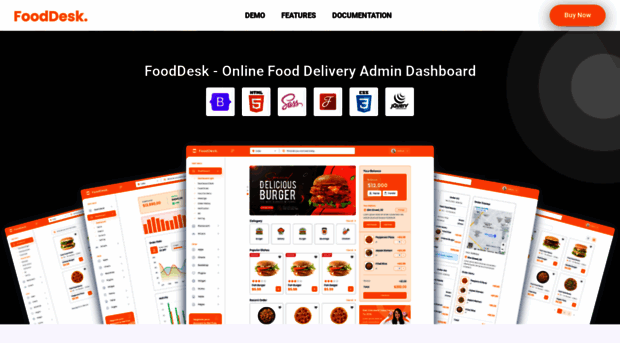 fooddesk.dexignlab.com