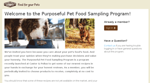 foodforyourpets.castorpolluxpet.com