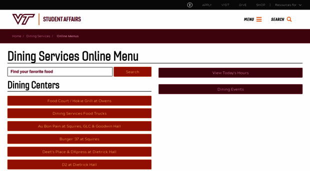 foodpro.dsa.vt.edu