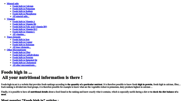 foods-high-in.net