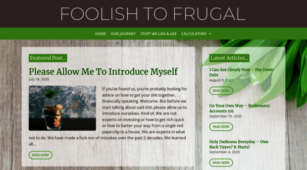 foolishtofrugal.com