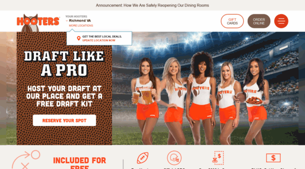 football.hooters.com