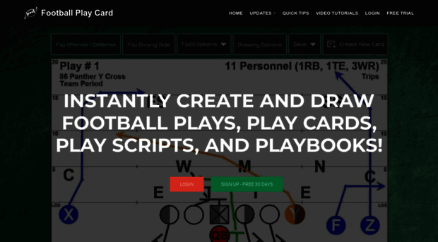 footballplaycard.com