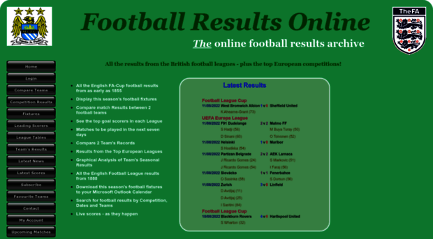 footballresultsonline.co.uk