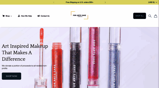forartssakecosmetics.com