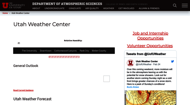 forecast.utah.edu