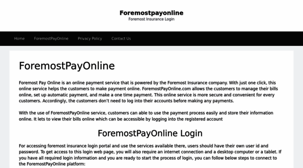 foremostpayonline.xyz