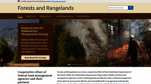 forestsandrangelands.gov