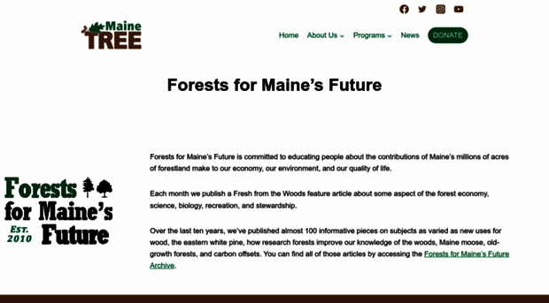 forestsformainesfuture.org