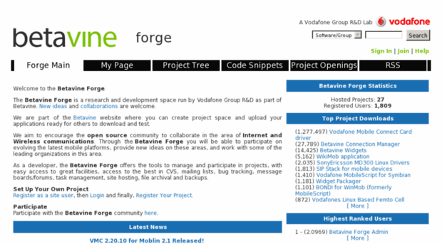 forge.betavine.net