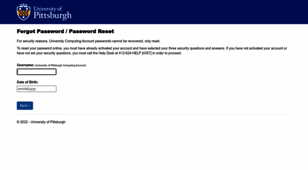 forgotpassword.pitt.edu