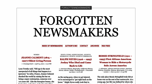 forgottennewsmakers.com