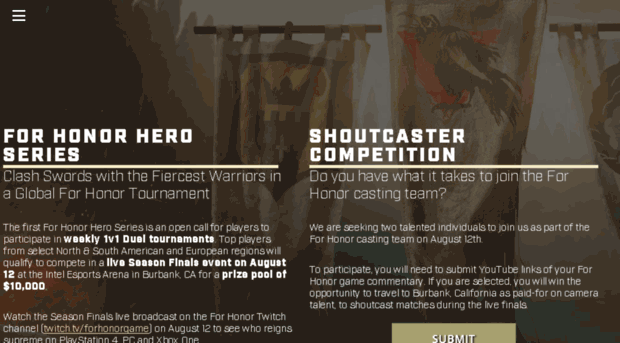 forhonorheroseries.com