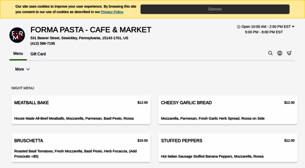 forma-pasta-sewickley.cloveronline.com