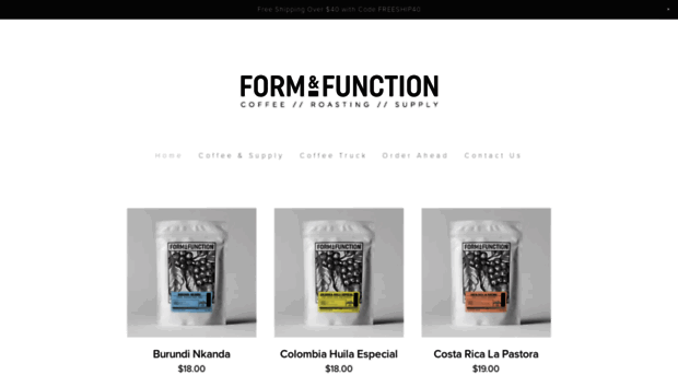 formandfunctioncoffee.com