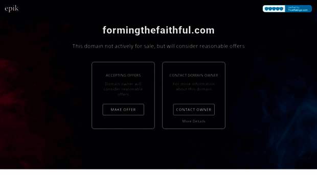 formingthefaithful.com