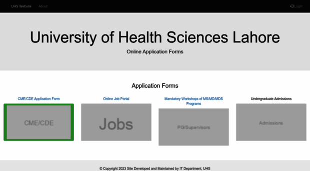 forms.uhs.edu.pk