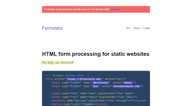 formstatic.dev