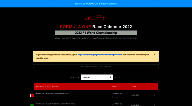 formulaonecalendar.com