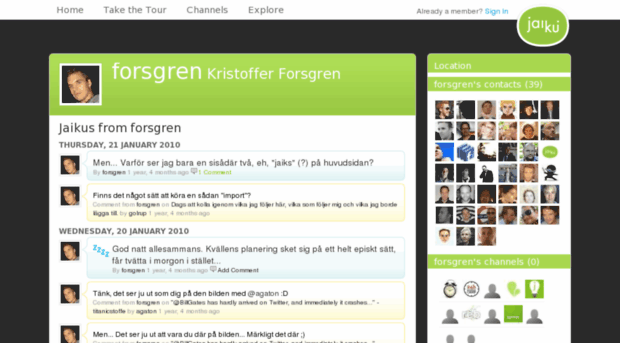 forsgren.jaiku.com