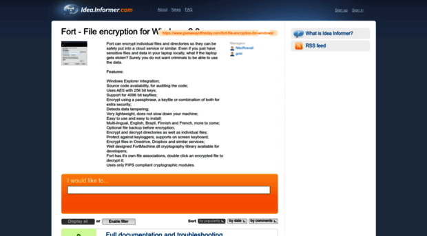 fort-file-encryption-for-windows.idea.informer.com