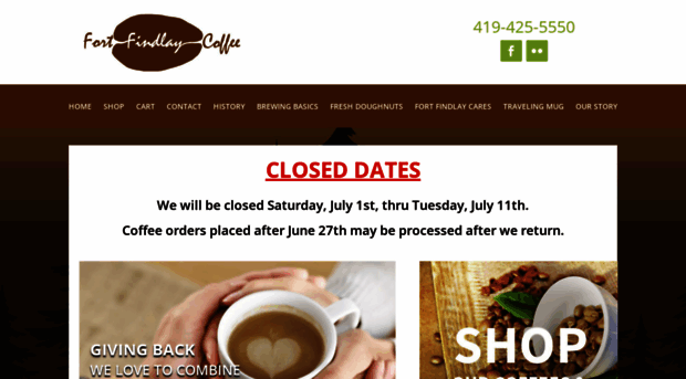 fortfindlaycoffee.com